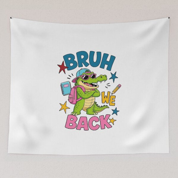 Item preview, Bruh We Back Funny Alligator Kids First Day Of School designed and sold by KroghDs.