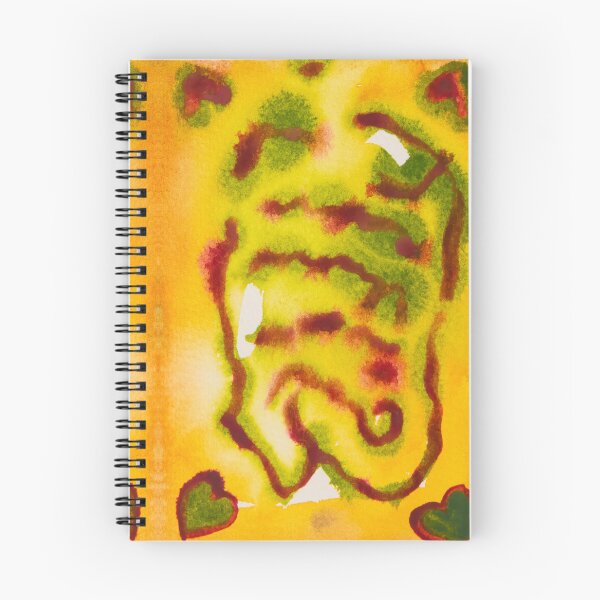 Item preview, Bright Yellow Abstract with Hearts, Bold Watercolor designed and sold by aakarst.