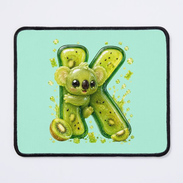 Item preview, Letter K Kawaii Jelly Alphabet | Cute Gummy Kiwi Mascot Sticker designed and sold by VectorJoy.