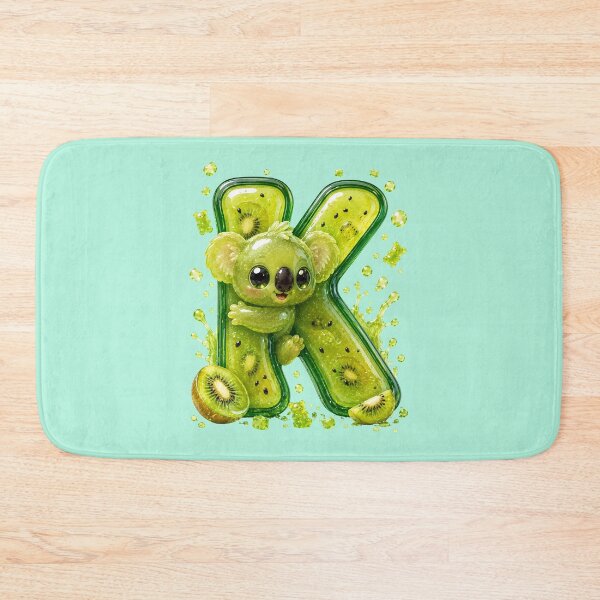 Item preview, Letter K Kawaii Jelly Alphabet | Cute Gummy Kiwi Mascot Sticker designed and sold by VectorJoy.