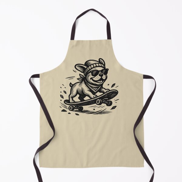 Item preview, Skater French Bulldog Retro Art designed and sold by MarCinu Art.