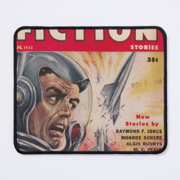 Item preview, Science Fiction Sci-Fi Flying Saucer Roswell Original Custom Vintage Poster Wall Art Startling Stories Strange Mystery Dark designed and sold by Cool Robot Bro..