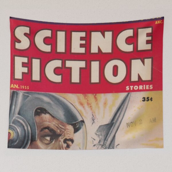 Item preview, Science Fiction Sci-Fi Flying Saucer Roswell Original Custom Vintage Poster Wall Art Startling Stories Strange Mystery Dark designed and sold by Cool Robot Bro..