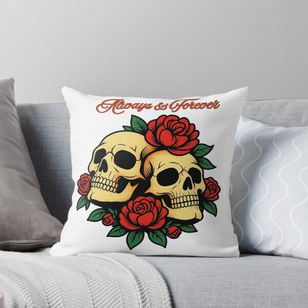 Item preview, Always & Forever Skulls and Roses Vintage Tattoo Art designed and sold by Alexacarmen.