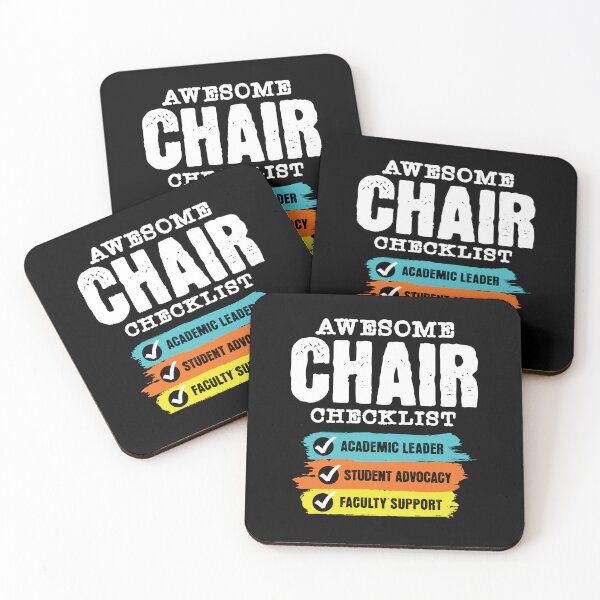Item preview, Awesome Chair Checklist | Department Head | Department Chairperson | Department Chair | Chair Of The Department | Academic Chair | Faculty Chair designed and sold by jadedscientist.
