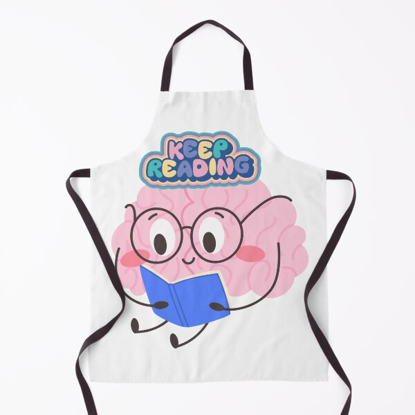 Item preview, Keep Reading Cute Brain Reading A Book Kawaii Cartoon designed and sold by Alexacarmen.
