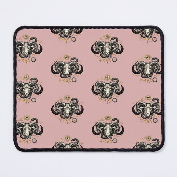 Item preview, Aries zodiac sticker - "Pink Dark Academia" graphic style designed and sold by Dany-et-Dom.