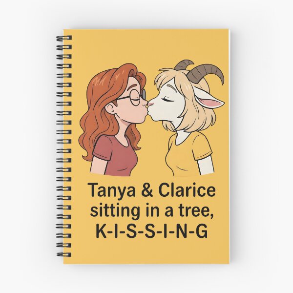 Item preview, Tanya & Clarice Kissing - Zombie Kitty Chainsaw | Cute Anthro Romance designed and sold by Trevor Cutler.