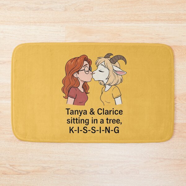 Item preview, Tanya & Clarice Kissing - Zombie Kitty Chainsaw | Cute Anthro Romance designed and sold by Trevor Cutler.