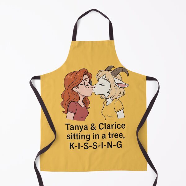Item preview, Tanya & Clarice Kissing - Zombie Kitty Chainsaw | Cute Anthro Romance designed and sold by Trevor Cutler.
