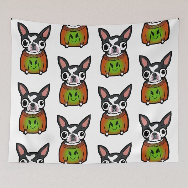 Item preview, Boston Terrier Alien Pumpkin  designed and sold by turddemon.