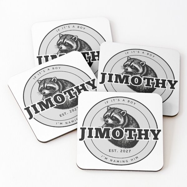 Item preview, If It's A Boy I'm Naming Him Jimothy - Funny Raccoon Pregnancy Announcement EST 2027 designed and sold by Neurospicy Trolls.