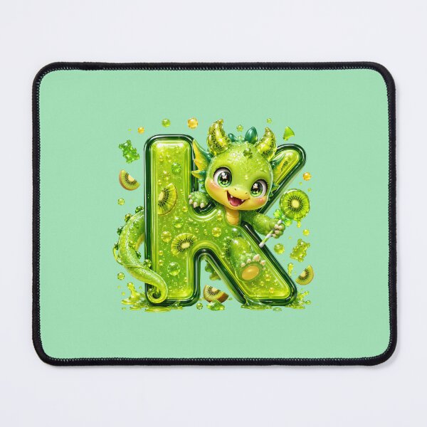 Item preview, Letter K Kawaii Jelly Alphabet | Cute Gummy Kiwi Mascot Sticker designed and sold by VectorJoy.