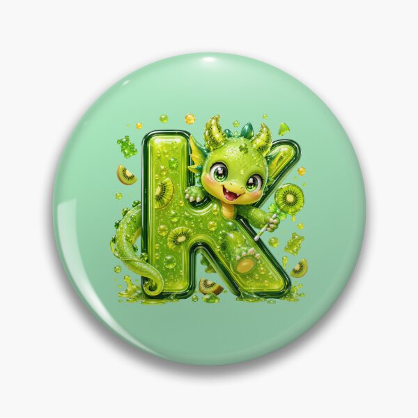 Item preview, Letter K Kawaii Jelly Alphabet | Cute Gummy Kiwi Mascot Sticker designed and sold by VectorJoy.
