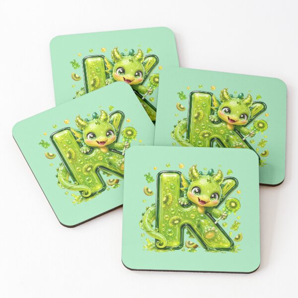 Item preview, Letter K Kawaii Jelly Alphabet | Cute Gummy Kiwi Mascot Sticker designed and sold by VectorJoy.
