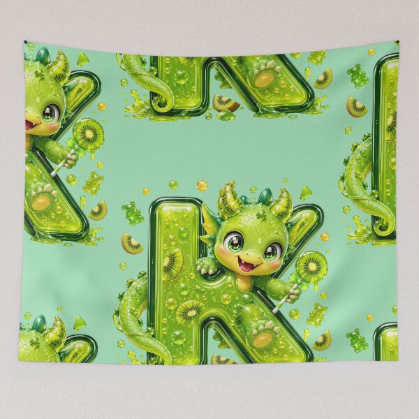 Item preview, Letter K Kawaii Jelly Alphabet | Cute Gummy Kiwi Mascot Sticker designed and sold by VectorJoy.