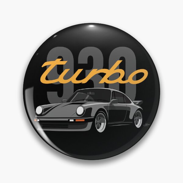 Item preview, Black Retro 930 turbo illustration designed and sold by blackdogshop.