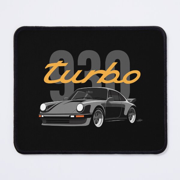 Item preview, Black Retro 930 turbo illustration designed and sold by blackdogshop.