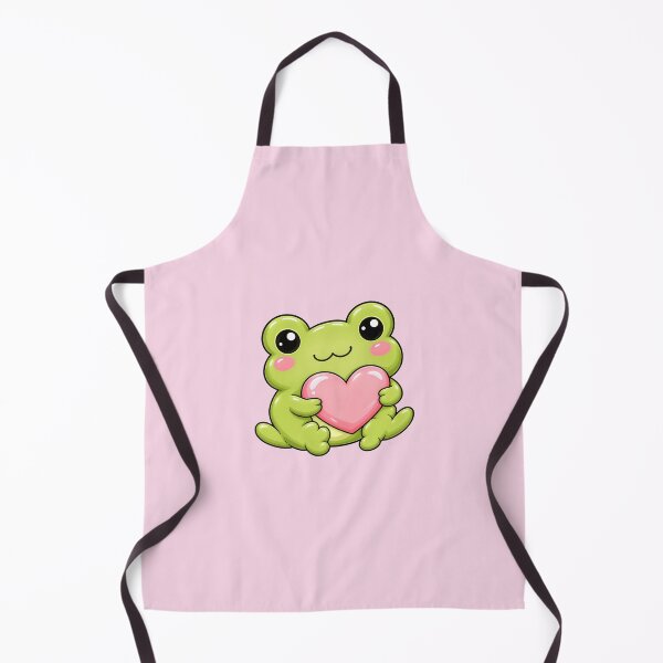 Item preview, Cute Frog Hugging Heart Sticker | Kawaii Love Frog | Adorable Frog with Pink Heart designed and sold by StickyDelights.