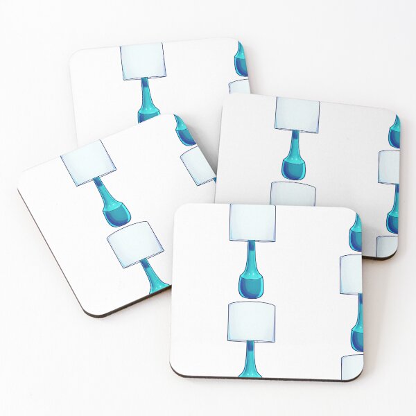 Item preview, Vibrant Blue Table Lamp Art Print designed and sold by KaleChub.