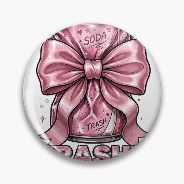 Item preview, Trashy But Make It Cute Coquette Sticker | Pink Bow Y2K Grunge Vinyl Decal designed and sold by Ciphern.