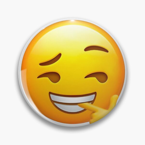 Item preview, Emoji Mischievous Smile Meme designed and sold by NF Designs Studio DTF.
