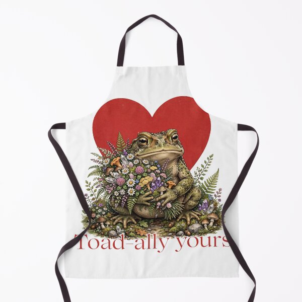 Item preview, Toad-ally Yours - Cute Cottagecore Valentine's Day Toad with Flowers and Crystals Goblincore Valentine's Day designed and sold by Neurospicy Trolls.