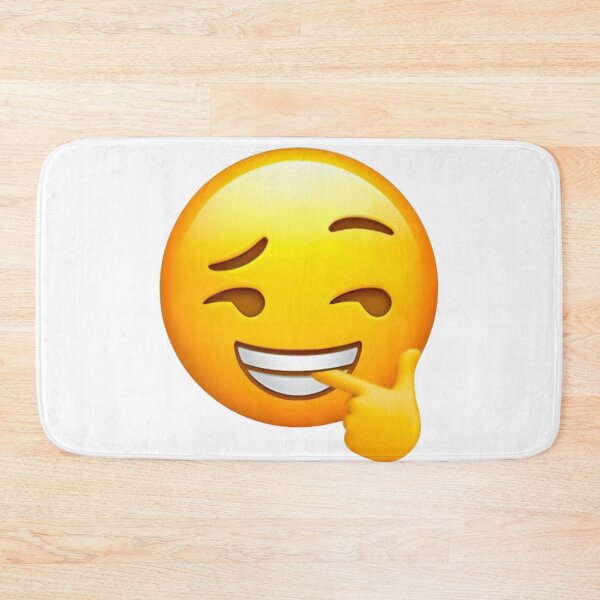 Item preview, Emoji Mischievous Smile Meme designed and sold by NF Designs Studio DTF.