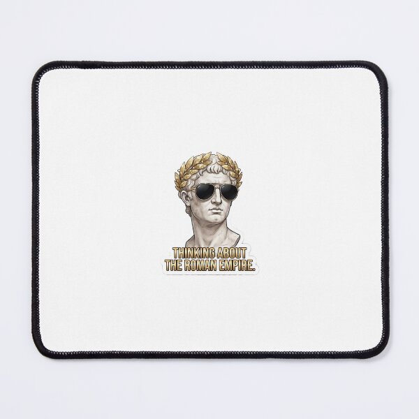 Item preview, Thinking About the Roman Empire Sticker | Funny Ancient Rome Meme Decal designed and sold by Ciphern.