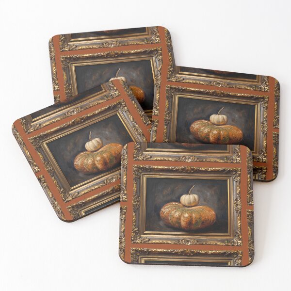 Item preview, Two Framed Pumpkins designed and sold by Bernard Santora.