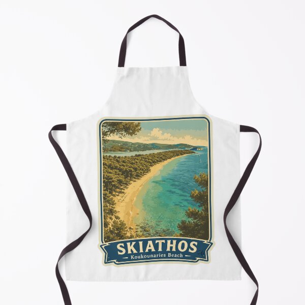 Item preview, Vintage Skiathos Koukounaries Beach Travel designed and sold by CharaFei.Art.