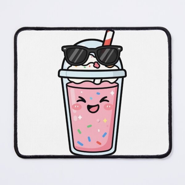 Item preview, Cute Confident Kawaii Smoothie Cartoon | Adorable Smoothie Sticker & Gift Design designed and sold by Rood Art Studio.