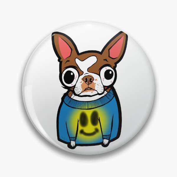 Item preview, Brown Boston Terrier Smiley  designed and sold by turddemon.