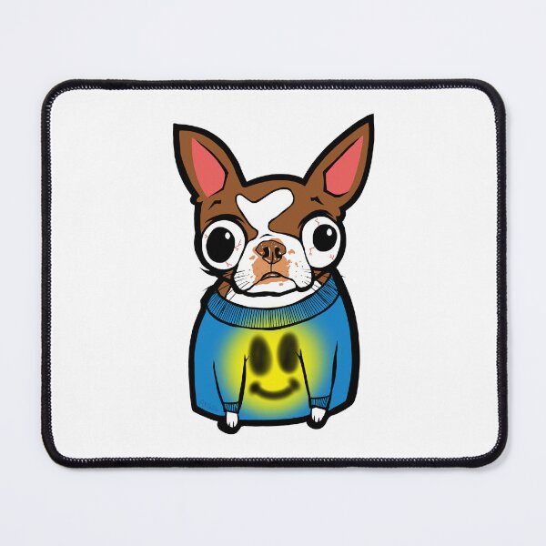 Item preview, Brown Boston Terrier Smiley designed and sold by turddemon.
