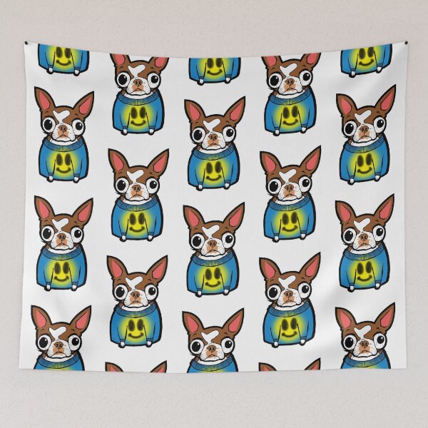 Item preview, Brown Boston Terrier Smiley  designed and sold by turddemon.