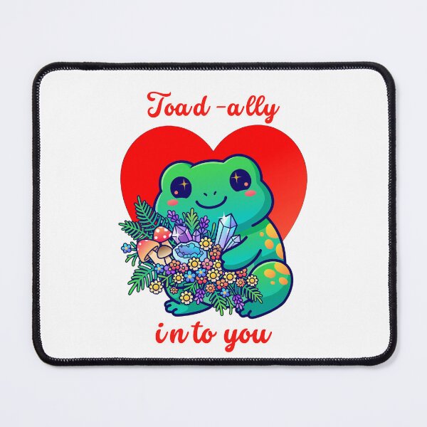 Item preview, Toad-ally Into You - Cute Kawaii Toad Valentine's Day Pun designed and sold by Neurospicy Trolls.