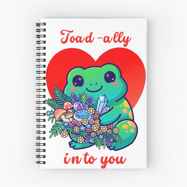 Item preview, Toad-ally Into You - Cute Kawaii Toad Valentine's Day Pun designed and sold by Neurospicy Trolls.