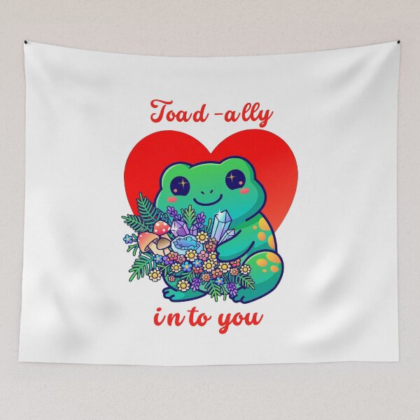 Item preview, Toad-ally Into You - Cute Kawaii Toad Valentine's Day Pun designed and sold by Neurospicy Trolls.
