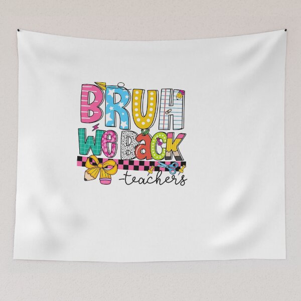 Item preview, Bruh We Back Funny Teacher First Day Of School designed and sold by KroghDs.