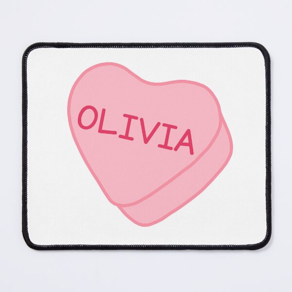 Item preview, Olivia Pink Candy Heart Sweet Heart Cute designed and sold by SlimyFish.