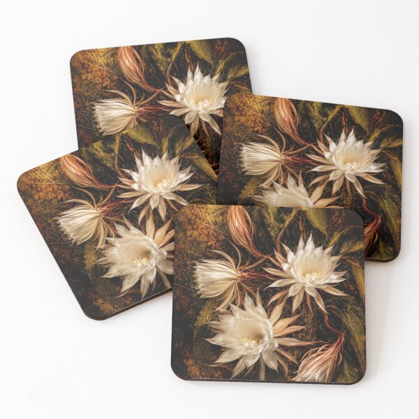 Item preview, Epiphyllum oxypetalum — Queen of the Night, Painterly Botanical Art designed and sold by kornkobart.