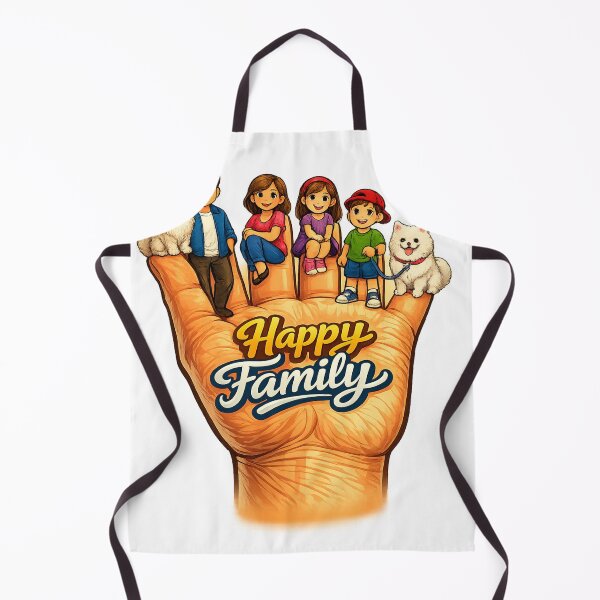 Item preview, Happy family together with pets designed and sold by urbanshop7.