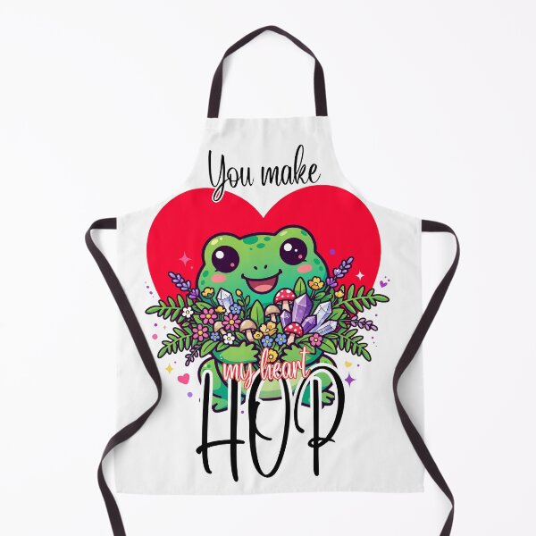 Item preview, You Make My Heart Hop - Cute Kawaii Frog Valentine's Day Pun Goblincore Valentine's Day designed and sold by Neurospicy Trolls.