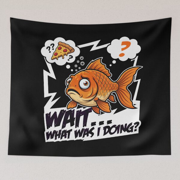 Item preview, Wait What Was I Doing Goldfish Design designed and sold by TshirtsOnline-.