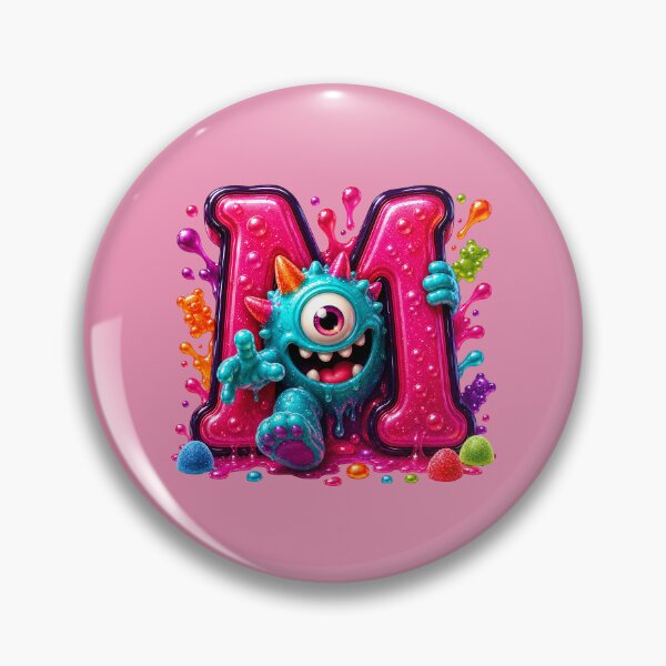 Item preview, Letter M Kawaii Jelly Alphabet | Cute Gummy Marshmallow Mascot Sticker designed and sold by VectorJoy.