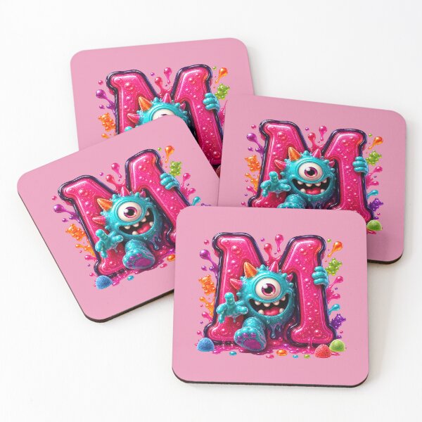 Item preview, Letter M Kawaii Jelly Alphabet | Cute Gummy Marshmallow Mascot Sticker designed and sold by VectorJoy.