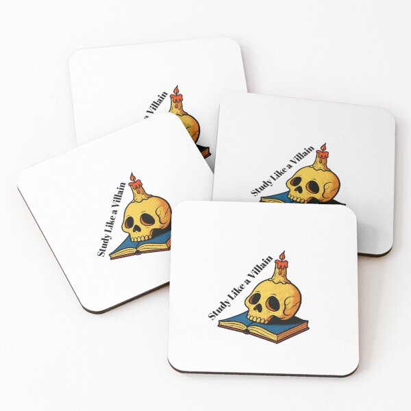 Item preview, Study Like a Villain Cute Gothic Skull Book Aesthetic designed and sold by Alexacarmen.