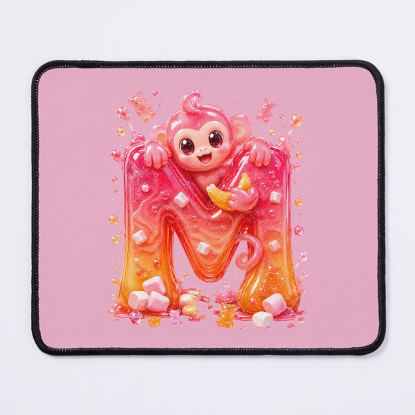 Item preview, Letter M Kawaii Jelly Alphabet | Cute Gummy Marshmallow Mascot Sticker designed and sold by VectorJoy.