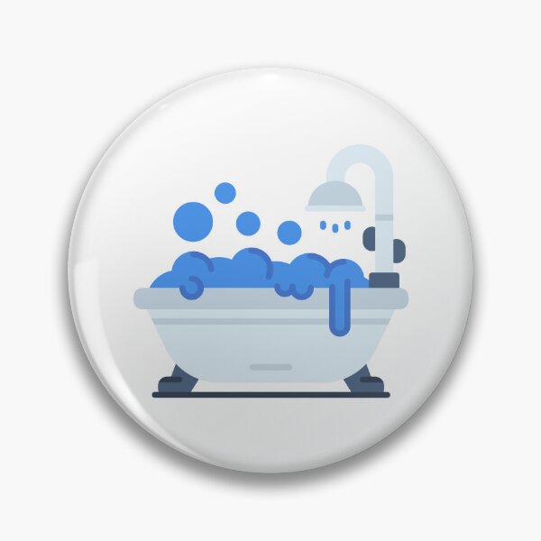 Item preview, Bathtub Icon - Bathroom Fixture Sticker for Property Bathrooms designed and sold by Tr Creative Design.