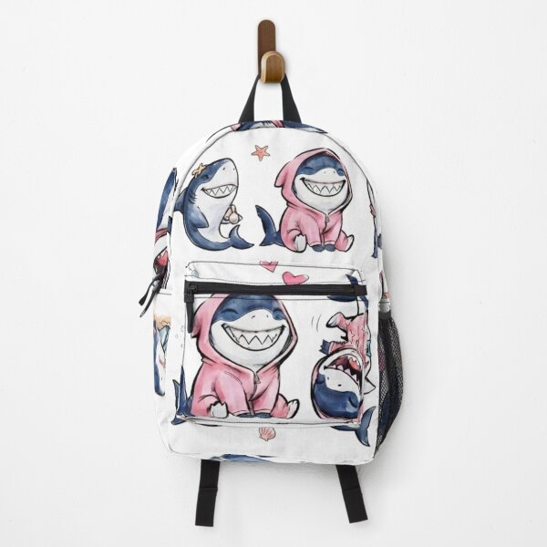 Item preview, Cute Kawaii Shark Collection | Adorable Baby Shark Watercolor Art designed and sold by yanderedev.
